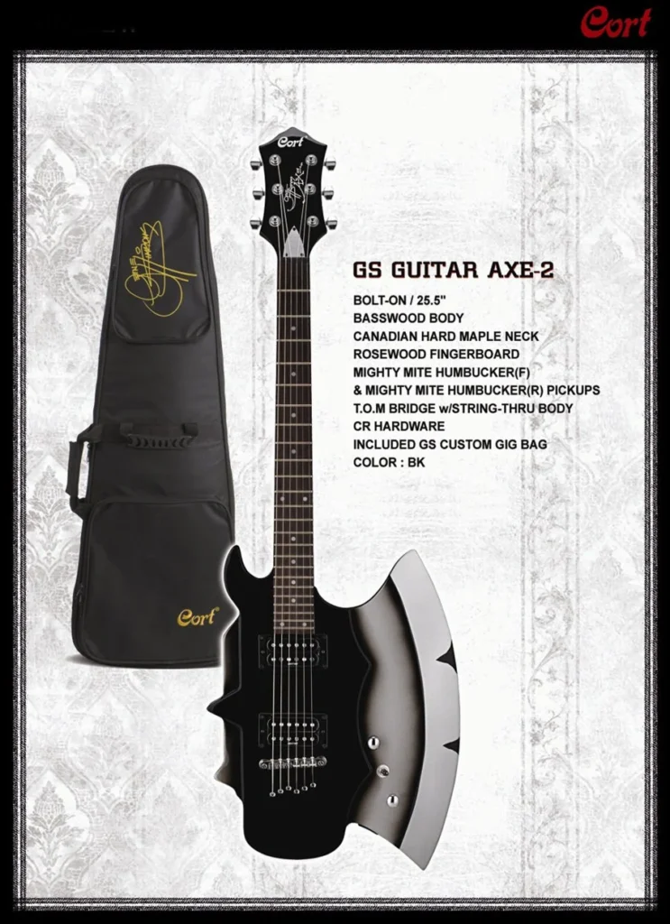 CORT Axe-2 斧型ギター KISS ジーンシモンズ 器 D404 