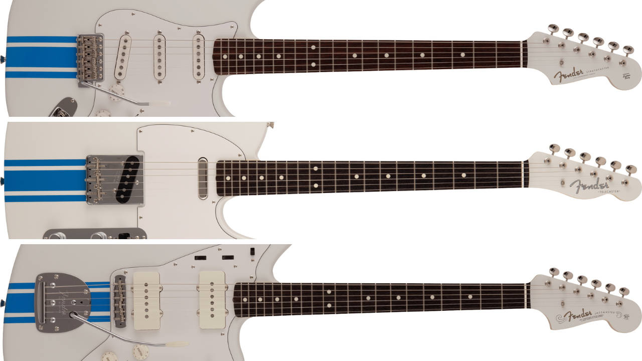 Fender 2023 Collection MIJ Traditional Olympic White with Blue 